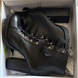 SCHUTZ Zhara Black Heeled Boots for Women